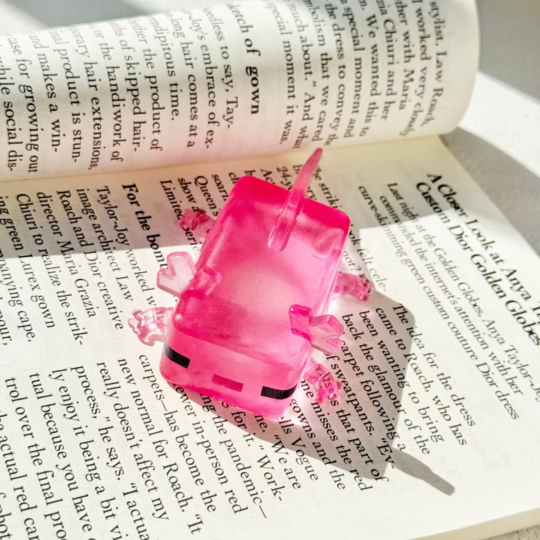 Axolotl Squishy — supplier photo showing Pink. Listing includes one toy.