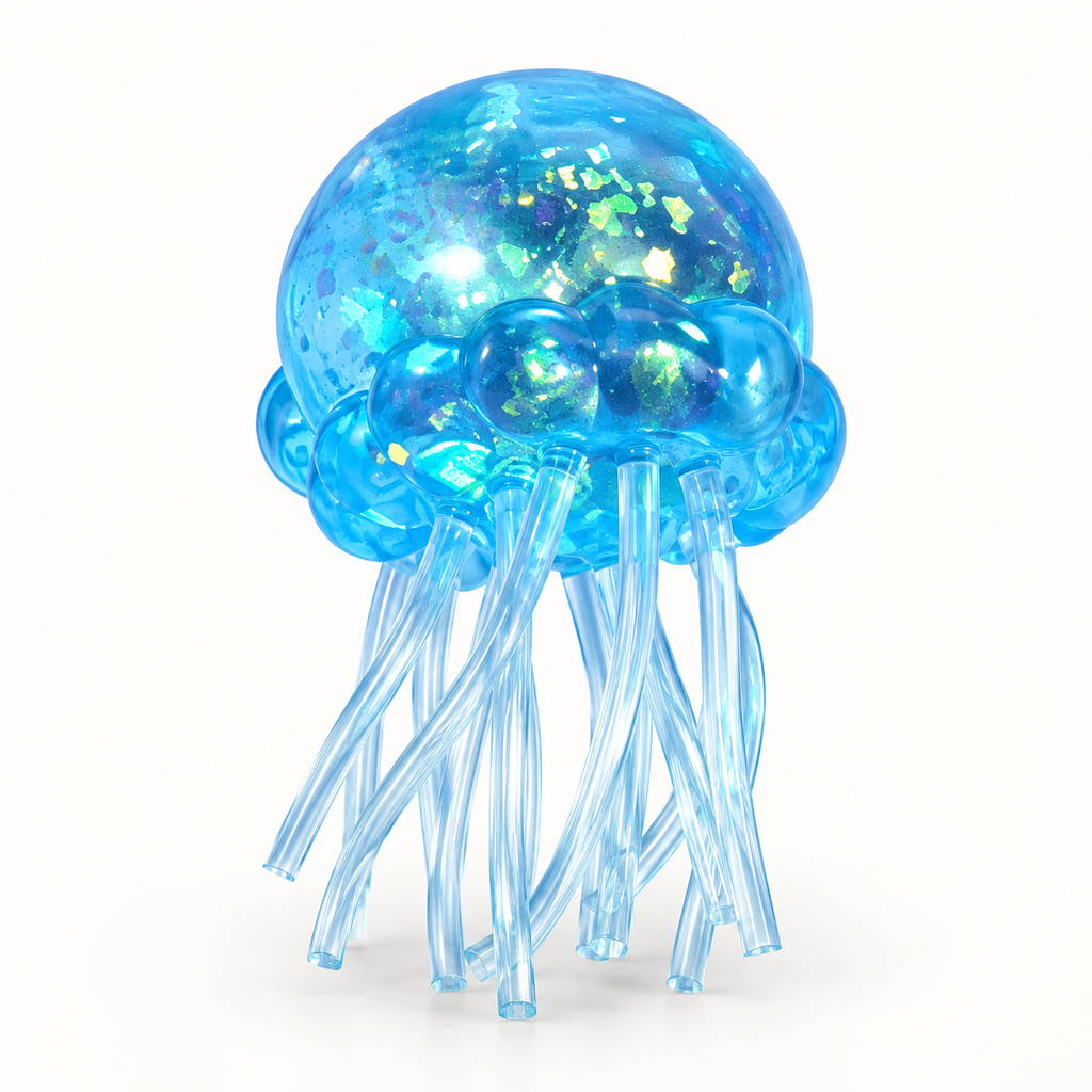 Studio-enhanced Aurora Jellyfish Squishy; representative product image.