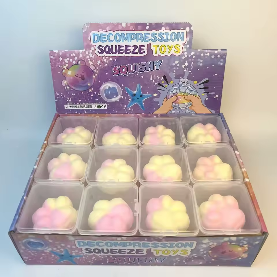 Crunchy Cat Paw Squishy — supplier photo showing product design. Listing includes one toy.